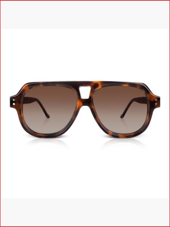 Retro Square Aviator Sunglasses Polarized Flat Top Frame main image 6